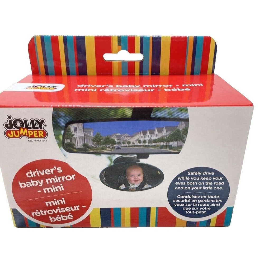 Jolly Jumper Suction Mount Drivers Mini Baby Mirror - Brand New